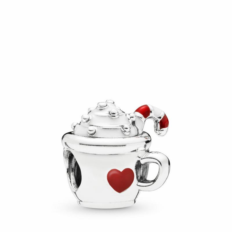 Pandora Warm Cocoa Charm Ireland - Sterling Silver/Enamel/Red - 579218ZDY